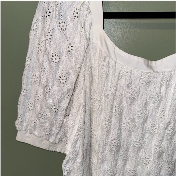 Anthropologie white mini eyelet dress - Picture 8 of 8
